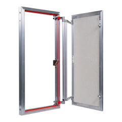 Люк ревизионный под плитку Практика EuroFormat-R алюминиевый 400х800 мм скрытый нажимной - фото 5