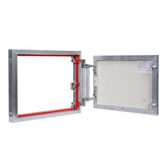 Люк ревизионный под плитку Практика EuroFormat-R алюминиевый 500х400 мм скрытый нажимной - фото 5