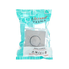 Диммер Lezard Vesna встраиваемый платина поворотный (742-3588-115) - фото 3