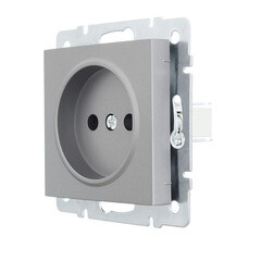 Розетка Lezard Vesna встраиваемая платина (742-3588-121B) - фото 2