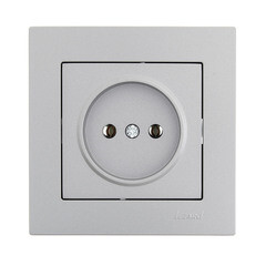 Розетка Lezard Vesna встраиваемая платина (742-3588-121B) - фото 4