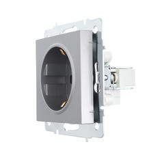 Розетка Lezard Vesna встраиваемая платина (742-3588-122B) - фото 2