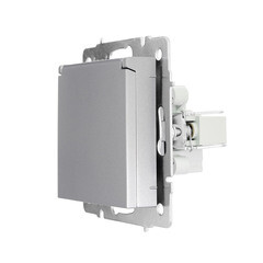 Розетка Lezard Vesna встраиваемая платина с крышкой (742-3588-123B) - фото 5