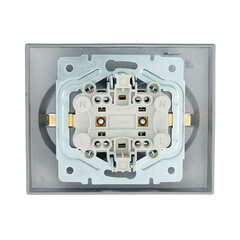 Розетка Lezard Vesna встраиваемая платина (742-3500-127B) - фото 2