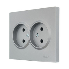 Розетка Lezard Vesna встраиваемая платина (742-3500-128B) - фото 2