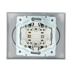 Розетка Lezard Vesna встраиваемая платина (742-3500-128B) - фото 4