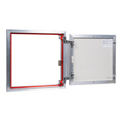 Люк ревизионный под плитку Практика EuroFormat-R алюминиевый 500х500 мм скрытый нажимной - фото 4