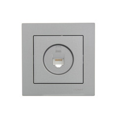 Розетка компьютерная Lezard Vesna встраиваемая платина RJ45 (742-3588-139) - фото 3