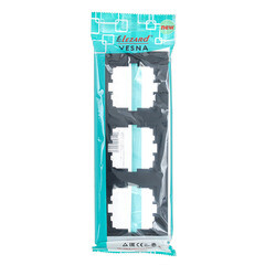 Рамка Lezard Vesna трехместная черный бархат (742-4200-153) - фото 4