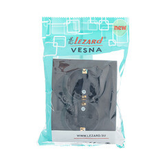 Розетка Lezard Vesna встраиваемая черный бархат со шторками (742-4200-178B) - фото 2