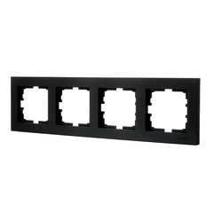 Рамка Lezard Vesna четырехместная черный бархат (742-4200-149) - фото 5