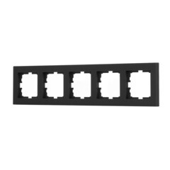 Рамка Lezard Vesna пятиместная черный бархат (742-4200-150) - фото 4