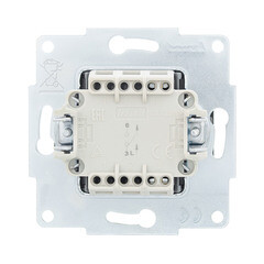 Выключатель Lezard Vesna одноклавишный встраиваемый черный бархат (742-4288-100) - фото 5