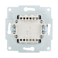 Выключатель Lezard Vesna одноклавишный встраиваемый черный бархат проходной (742-4288-105) - фото 4