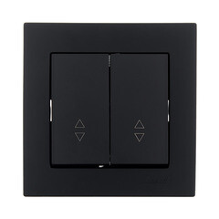 Выключатель Lezard Vesna двухклавишный встраиваемый черный бархат проходной (742-4288-106) - фото 3