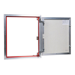 Люк ревизионный под плитку Практика EuroFormat-R алюминиевый 500х600 мм скрытый нажимной - фото 4