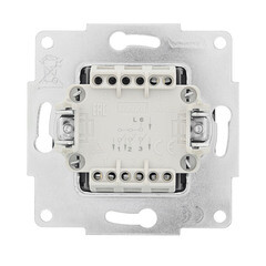 Выключатель Lezard Vesna трехклавишный встраиваемый черный бархат (742-4288-109) - фото 2