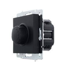 Диммер Lezard Vesna встраиваемый черный бархат поворотный (742-4288-115) - фото 5