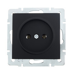 Изображение товара Розетка Lezard Vesna встраиваемая черный бархат (742-4288-121B)