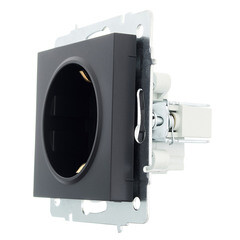 Розетка Lezard Vesna встраиваемая черный бархат (742-4288-122B) - фото 5