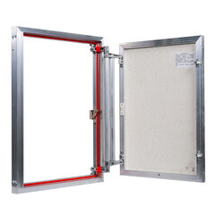 Люк ревизионный под плитку Практика EuroFormat-R алюминиевый 500х700 мм скрытый нажимной - фото 2