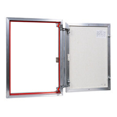 Люк ревизионный под плитку Практика EuroFormat-R алюминиевый 500х700 мм скрытый нажимной - фото 5