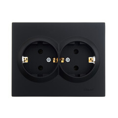 Изображение товара Розетка Lezard Vesna встраиваемая черный бархат (742-4200-127B)