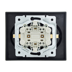 Розетка Lezard Vesna встраиваемая черный бархат (742-4200-127B) - фото 2