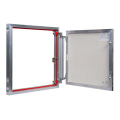 Люк ревизионный под плитку Практика EuroFormat-R алюминиевый 600х600 мм скрытый нажимной - фото 2