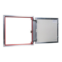 Люк ревизионный под плитку Практика EuroFormat-R алюминиевый 600х600 мм скрытый нажимной - фото 5