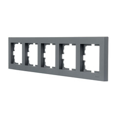 Рамка Lezard Vesna пятиместная графит (742-3400-150) - фото 2
