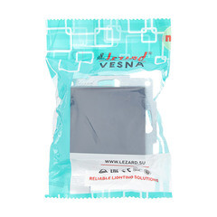 Выключатель Lezard Vesna одноклавишный встраиваемый графит (742-3488-100) - фото 3