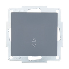 Изображение товара Выключатель Lezard Vesna одноклавишный встраиваемый графит проходной (742-3488-105)