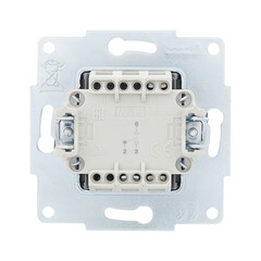 Выключатель Lezard Vesna одноклавишный встраиваемый графит проходной (742-3488-105) - фото 4