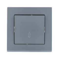 Выключатель Lezard Vesna одноклавишный встраиваемый графит проходной (742-3488-105) - фото 3