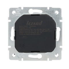 Розетка Lezard Vesna встраиваемая графит с USB-A/ Type-C (742-3488-181TC) - фото 4