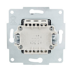 Выключатель Lezard Vesna трехклавишный встраиваемый графит (742-3488-109) - фото 4