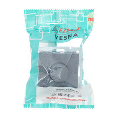 Диммер Lezard Vesna встраиваемый графит поворотный (742-3488-115) - фото 2