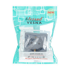 Розетка Lezard Vesna встраиваемая графит (742-3488-122B) - фото 2