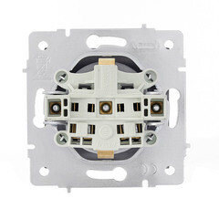 Розетка Lezard Vesna встраиваемая графит со шторками (742-3488-124B) - фото 4