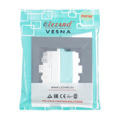 Рамка Lezard Vesna одноместная графит (742-3400-146) - фото 4