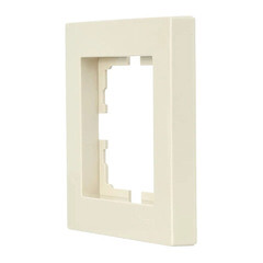 Рамка Lezard Vesna одноместная крем (742-0300-146) - фото 4