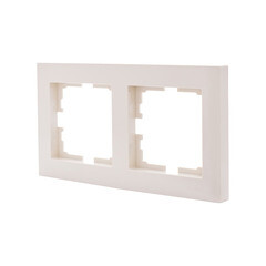 Рамка Lezard Vesna двухместная крем (742-0300-147) - фото 4