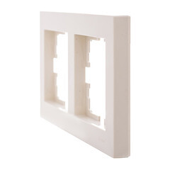 Рамка Lezard Vesna двухместная крем (742-0300-147) - фото 3