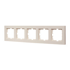 Рамка Lezard Vesna пятиместная крем (742-0300-150) - фото 3