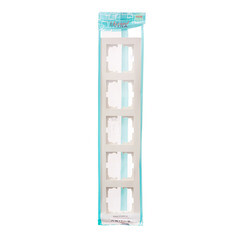 Рамка Lezard Vesna пятиместная крем (742-0300-150) - фото 4