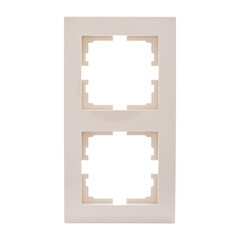 Изображение товара Рамка Lezard Vesna двухместная крем (742-0300-152)