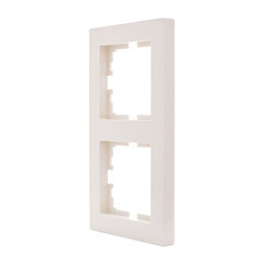 Рамка Lezard Vesna двухместная крем (742-0300-152) - фото 2