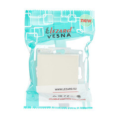 Выключатель Lezard Vesna одноклавишный встраиваемый крем (742-0388-100) - фото 2