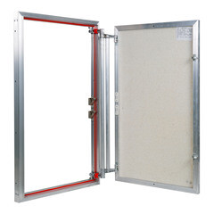 Люк ревизионный под плитку Практика EuroFormat-R алюминиевый 600х1000 мм скрытый нажимной - фото 5